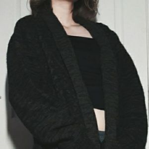 Green and Black Knitted Cardigan